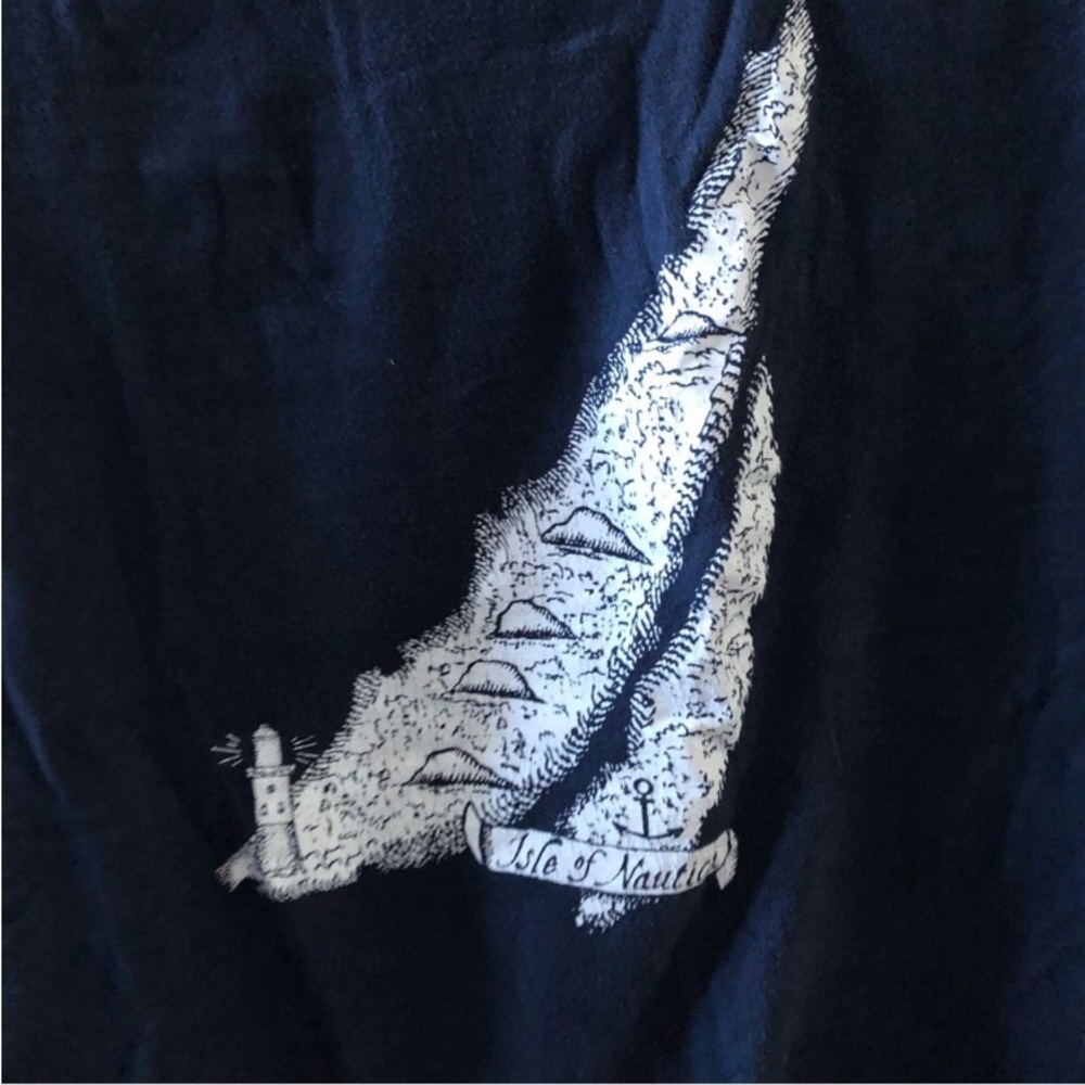 Nutuica blue short sleeve graphic tee in size L